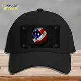 American Baseball Novelty License Plate Hat Cotton / Black