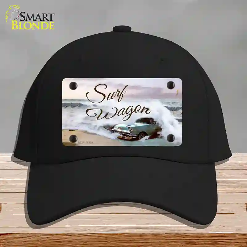 Surf Wagon Novelty License Plate Hat Cotton / Black