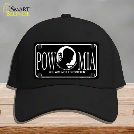 POW-MIA Novelty License Plate Hat Cotton / Black