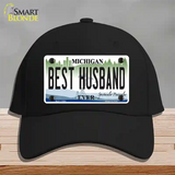 Michigan Best Husband Novelty License Plate Hat Cotton / Black