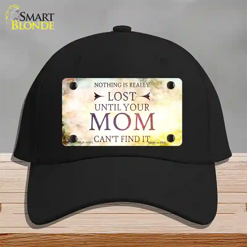 Nothing is Really Lost Novelty License Plate Hat Cotton / Black