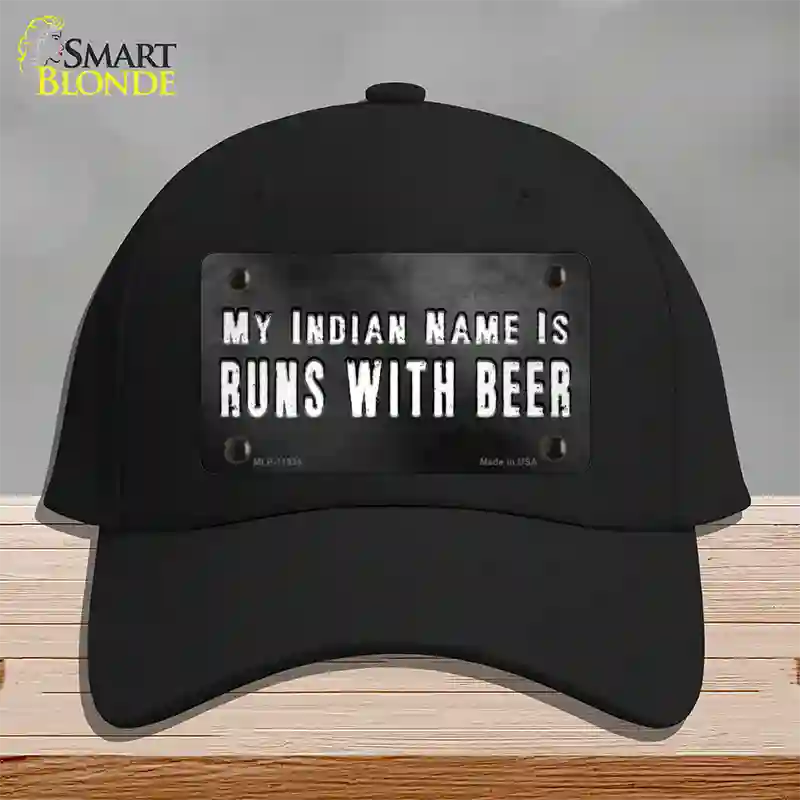 My Indian Name Novelty License Plate Hat Cotton / Black