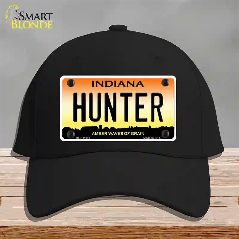 Hunter Indiana Novelty License Plate Hat Cotton / Black