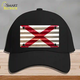 Alabama Corrugated Flag Novelty License Plate Hat Cotton / Black