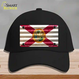 Florida Corrugated Flag Novelty License Plate Hat Cotton / Black