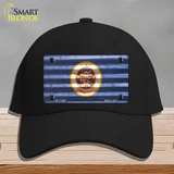 Minnesota Corrugated Flag Novelty License Plate Hat Cotton / Black