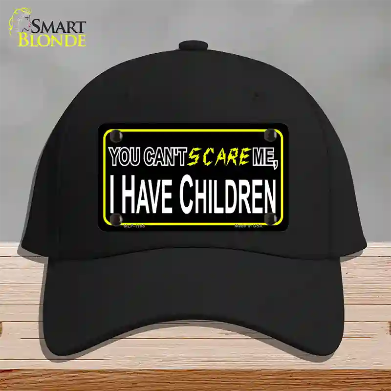 Cant Scare Me Novelty License Plate Hat Cotton / Black