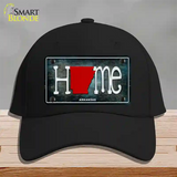 Arkansas Home State Outline Novelty License Plate Hat Cotton / Black