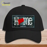 Connecticut Home State Outline Novelty License Plate Hat Cotton / Black