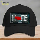 Nebraska Home State Outline Novelty License Plate Hat Cotton / Black