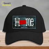 Pennsylvania Home State Outline Novelty License Plate Hat Cotton / Black