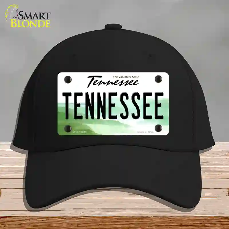 Tennessee Volunteer State Novelty License Plate Hat Cotton / Black