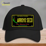 Arroyo Seco Black New Mexico Novelty License Plate Hat Cotton / Black