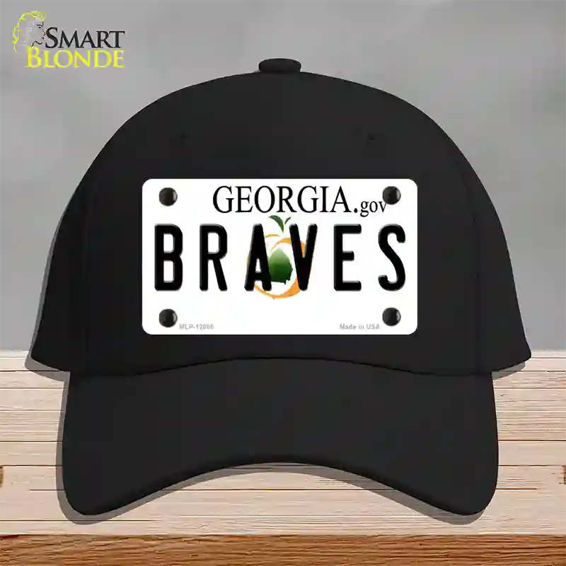 Georgia Braves Novelty License Plate Hat Cotton / Black