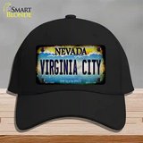 Nevada Virginia City Novelty License Plate Hat Cotton / Black