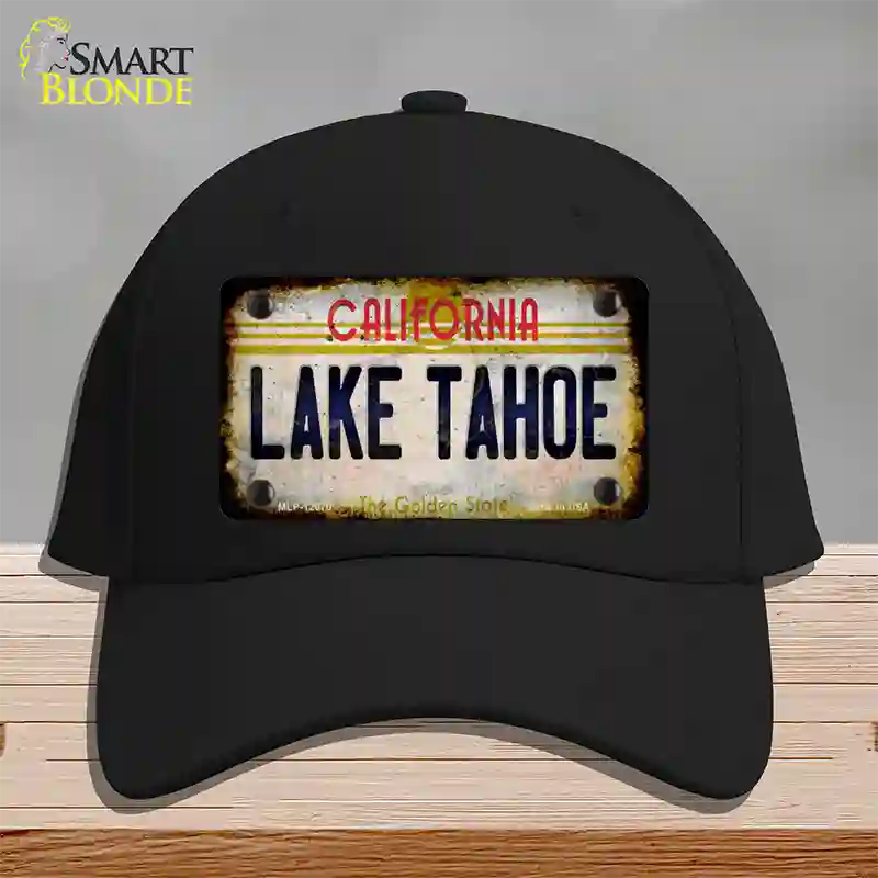 California Lake Tahoe Novelty License Plate Hat Cotton / Black