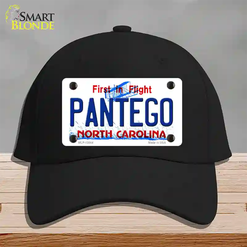 Pantego North Carolina State Novelty License Plate Hat Cotton / Black