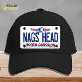 Nags Head North Carolina State Novelty License Plate Hat Cotton / Black