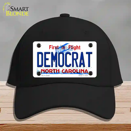 Democrat North Carolina State Novelty License Plate Hat Cotton / Black