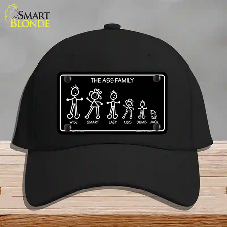 The Ass Family Novelty License Plate Hat Cotton / Black