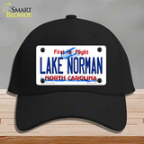 Lake Norman North Carolina State Novelty License Plate Hat Cotton / Black