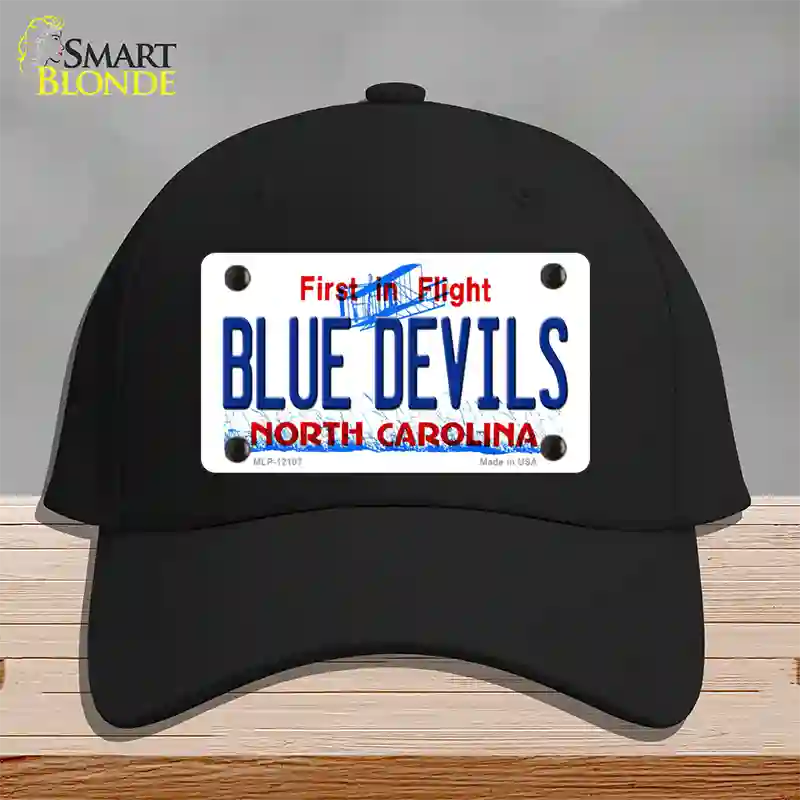 Blue Devils North Carolina State Novelty License Plate Hat Cotton / Black