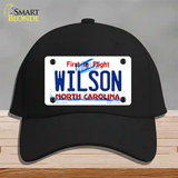 Wilson North Carolina Flight Novelty License Plate Hat Cotton / Black