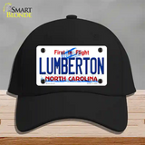 Lumberton North Carolina State Novelty License Plate Hat Cotton / Black