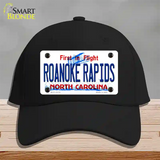 Roanoke Rapids North Carolina State Novelty License Plate Hat Cotton / Black