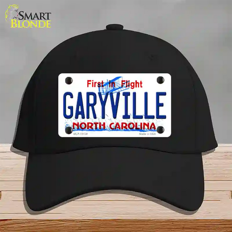 Garyville North Carolina State Novelty License Plate Hat Cotton / Black