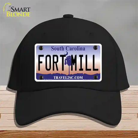 Fort Mill South Carolina Novelty License Plate Hat Cotton / Black