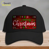 Merry Christmas Red Novelty License Plate Hat Cotton / Black