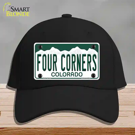 Four Corners Colorado Novelty License Plate Hat Cotton / Black