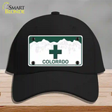 Marajuana Cross Colorado Novelty License Plate Hat Cotton / Black