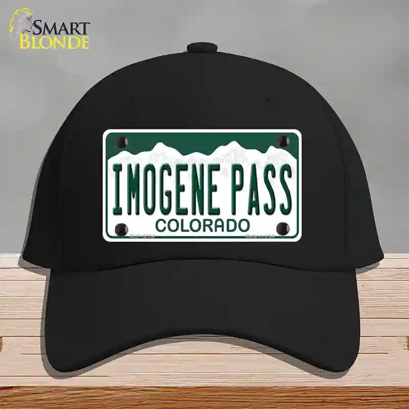 Imogene Pass Colorado Novelty License Plate Hat Cotton / Black