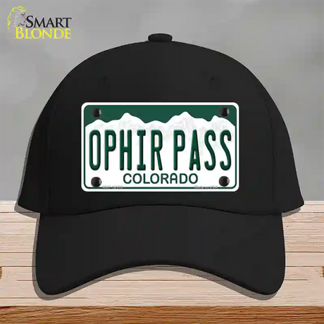 Ophir Pass Colorado Novelty License Plate Hat Cotton / Black