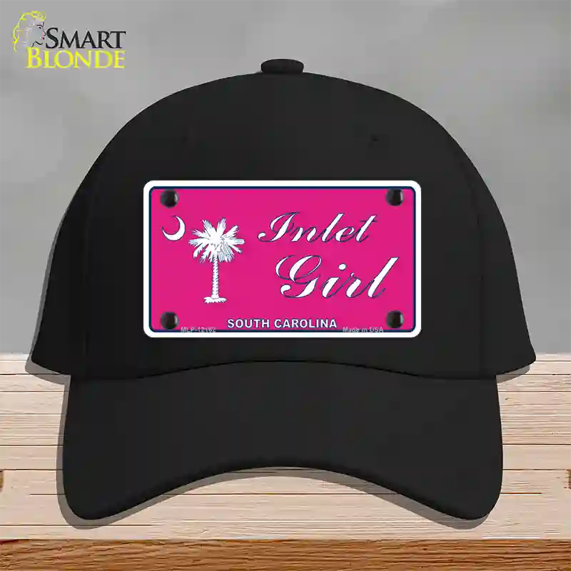 Inlet Girl SC Pink Novelty License Plate Hat Cotton / Black