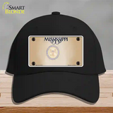 Mississippi Great Seal Blank Novelty License Plate Hat Cotton / Black