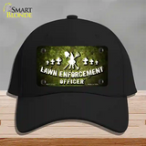 Lawn Enforcement Gnome Novelty License Plate Hat Cotton / Black