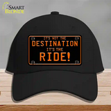 Its Not the Destination Novelty License Plate Hat Cotton / Black