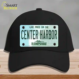 Center Harbor New Hampshire Novelty License Plate Hat Cotton / Black