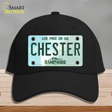 Chester New Hampshire Novelty License Plate Hat Cotton / Black