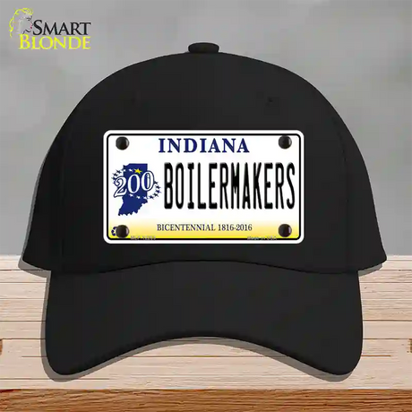 Boilermakers Indiana Novelty License Plate Hat Cotton / Black