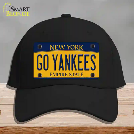 Go Yankees New York Novelty License Plate Hat Cotton / Black