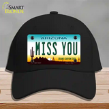 Miss You Arizona Novelty License Plate Hat Cotton / Black