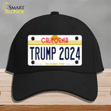 Trump 2024 California Novelty License Plate Hat Cotton / Black