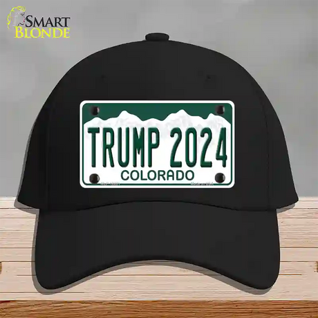 Trump 2024 Colorado Novelty License Plate Hat Cotton / Black