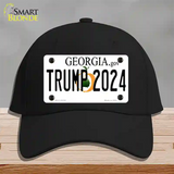 Trump 2024 Georgia Novelty License Plate Hat Cotton / Black