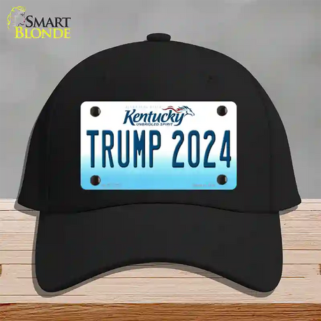 Trump 2024 Kentucky Novelty License Plate Hat Cotton / Black