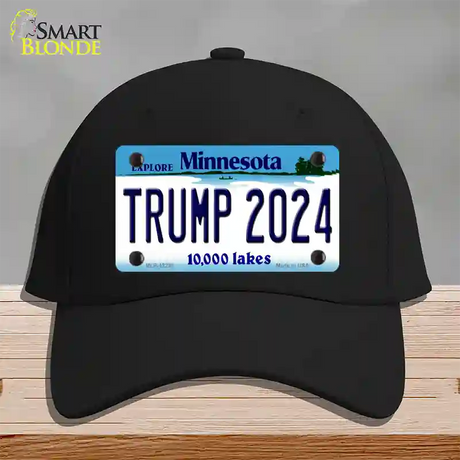 Trump 2024 Minnesota Novelty License Plate Hat Cotton / Black